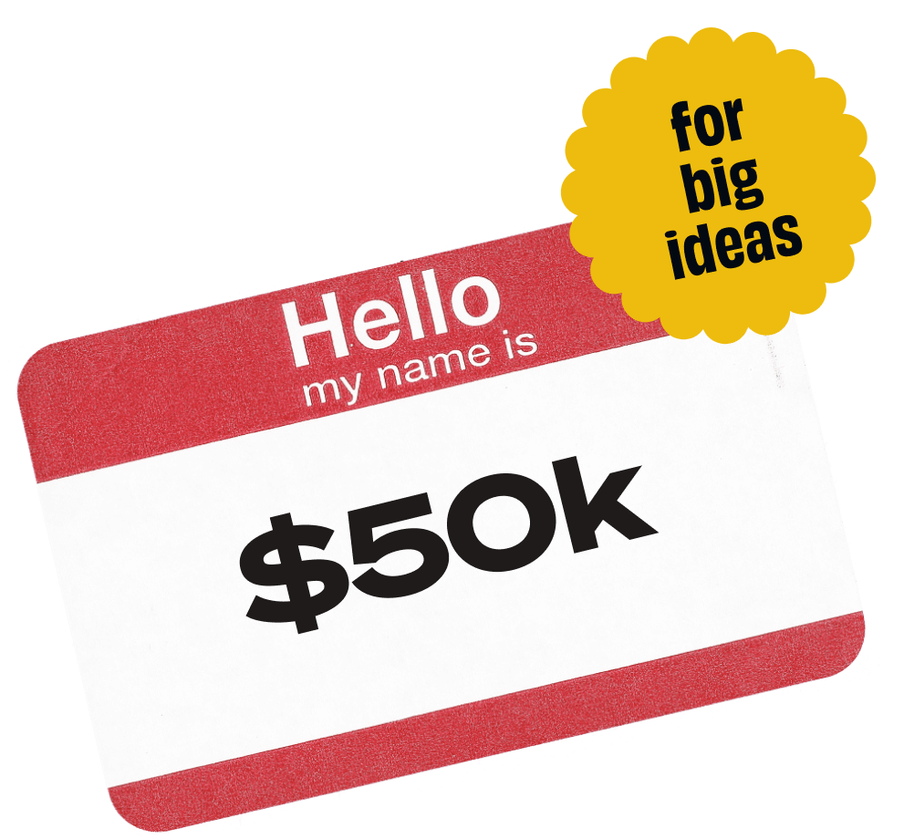 Hello, my name is 50k name tag