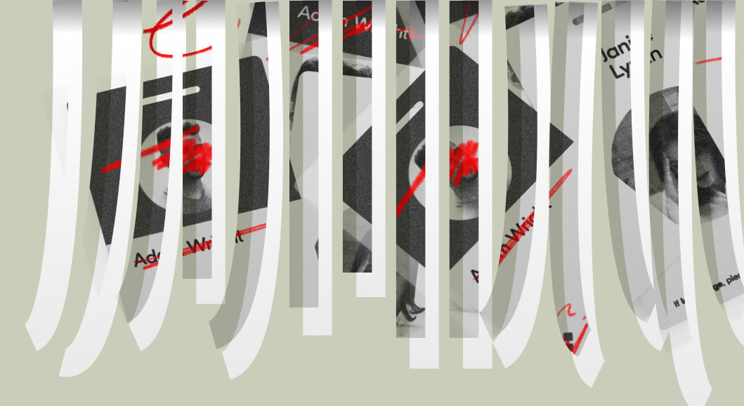 Shredded company badge illustration